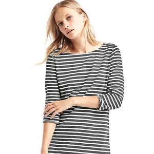 GAP Striped Boat Neck Shift Dress